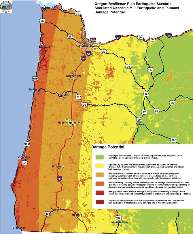 Washington State Earthquake Zones