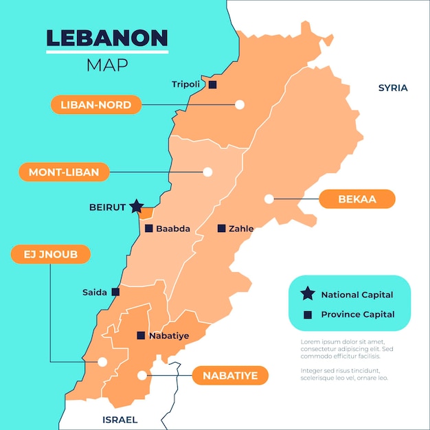 Lebanon Map